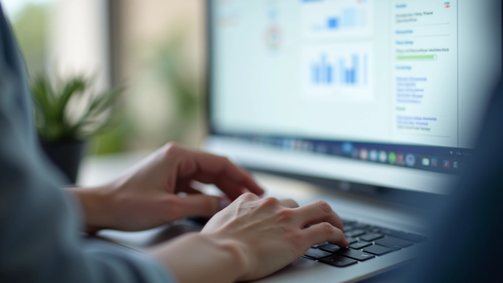 Person working through website editing process with search console and content management system