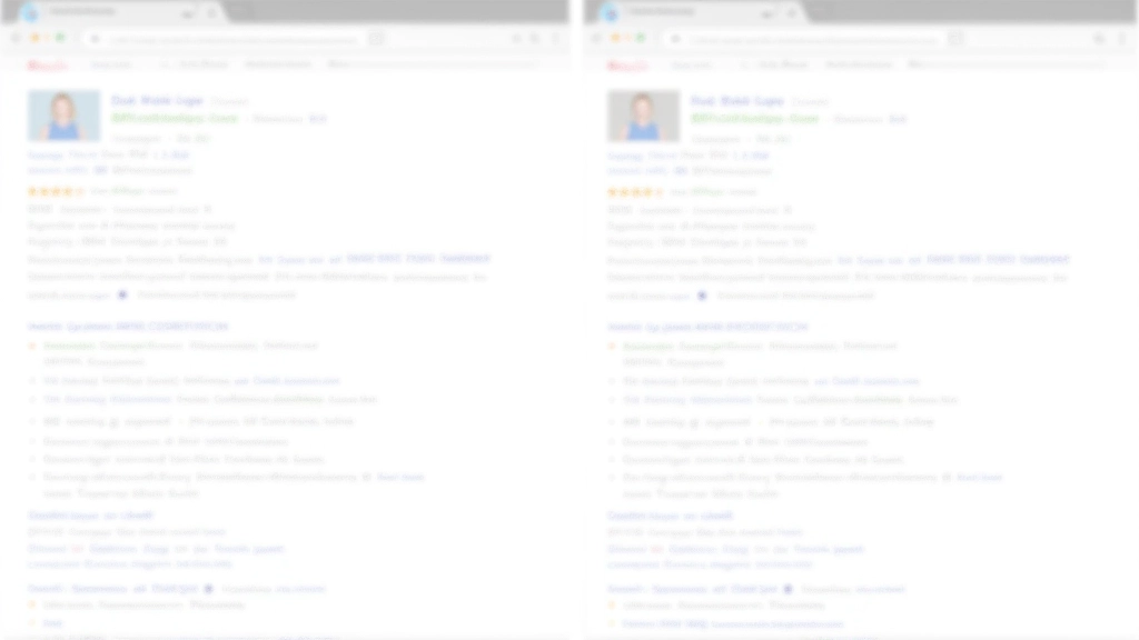 Side-by-side meta description examples showing weak vs strong descriptions in Google search results