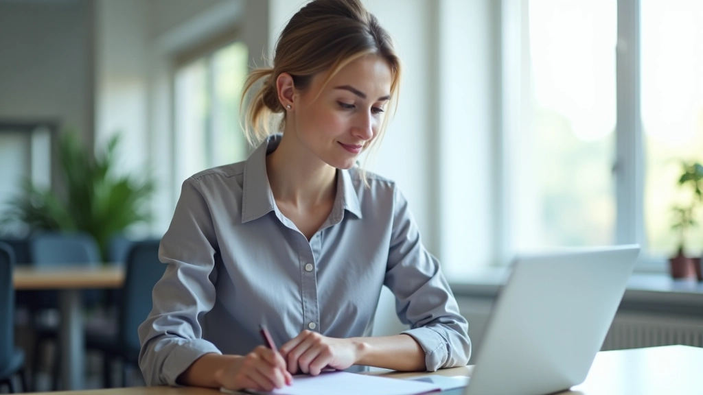 Person at computer reviewing search engine optimization metrics and analytics